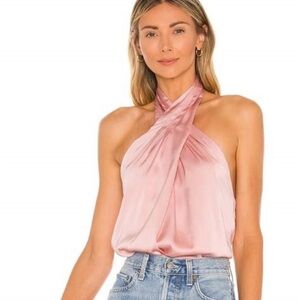 Superdown Blush Halter Blouse